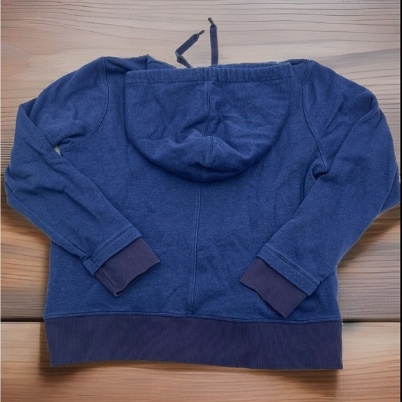 Under‎ Armour UA Hoodie Women’s XL Blue Threadborne Sweatshirt Zip Pkts Pullover - Picture 2 of 5